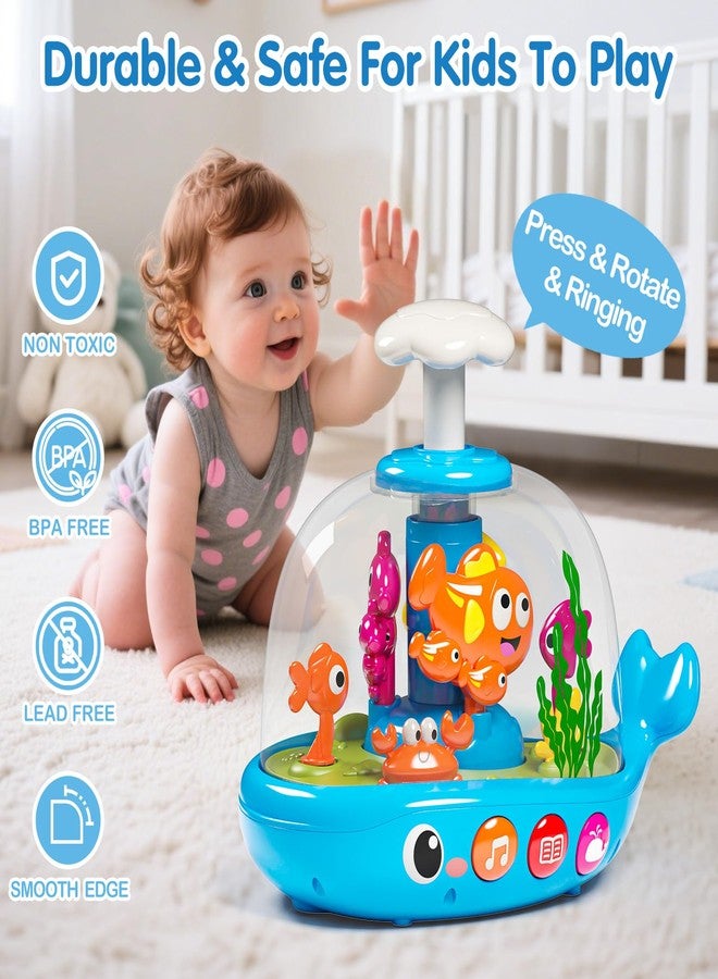 OCHIDO Baby Toys 6-12 Months, Press & Glow & Spin Infant Toys, Cause and Effect Baby Musical Toys Educational Toy for 1 Year Old, 1st Birthday Gifts for 6 7 8 9 10 11 12Month - Image 3